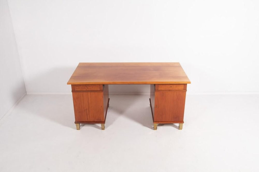 Monumental Danish Modern Executive Desk, 1950s - 10