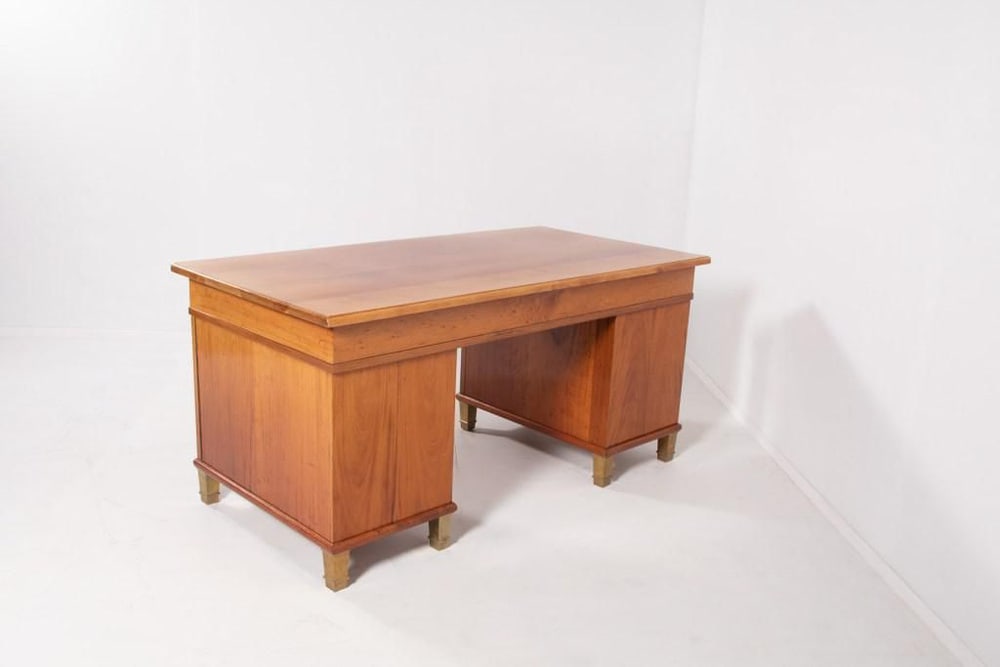 Monumental Danish Modern Executive Desk, 1950s - 12