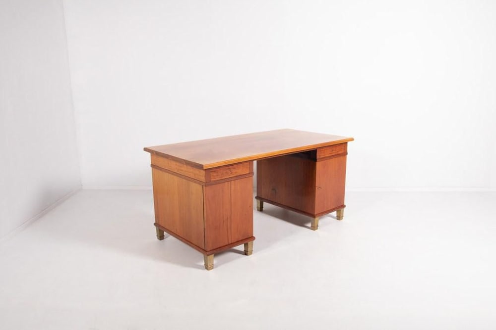 Monumental Danish Modern Executive Desk, 1950s - 13