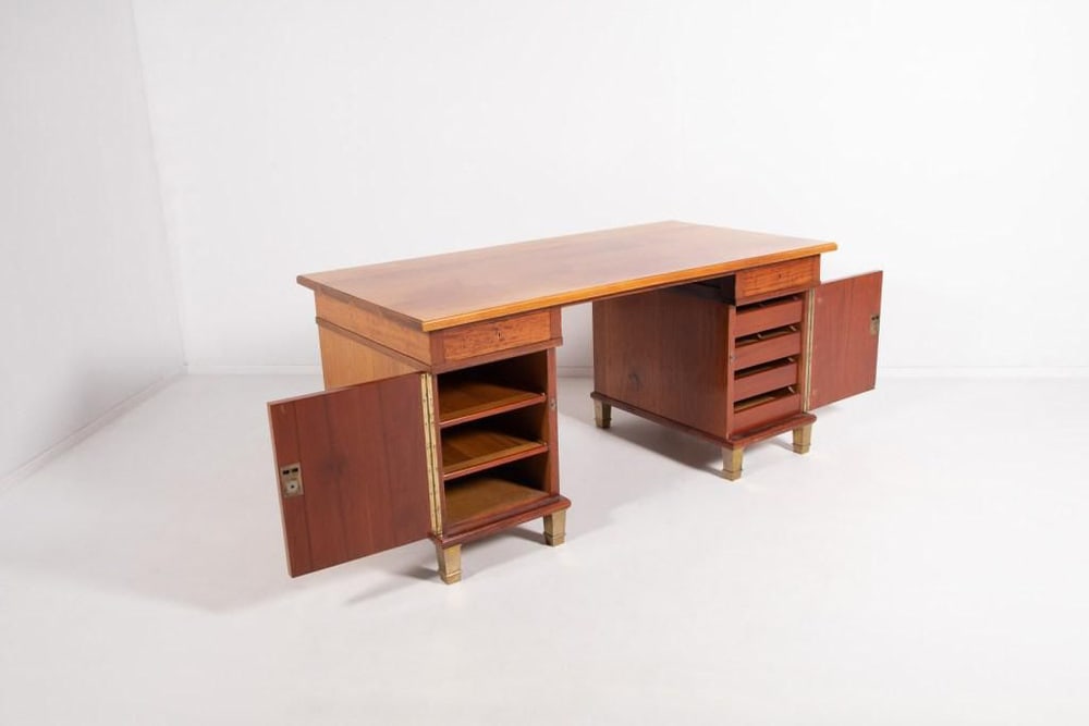 Monumental Danish Modern Executive Desk, 1950s - 3