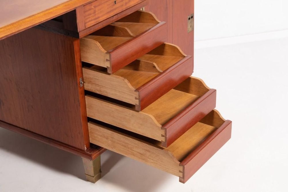 Monumental Danish Modern Executive Desk, 1950s - 6