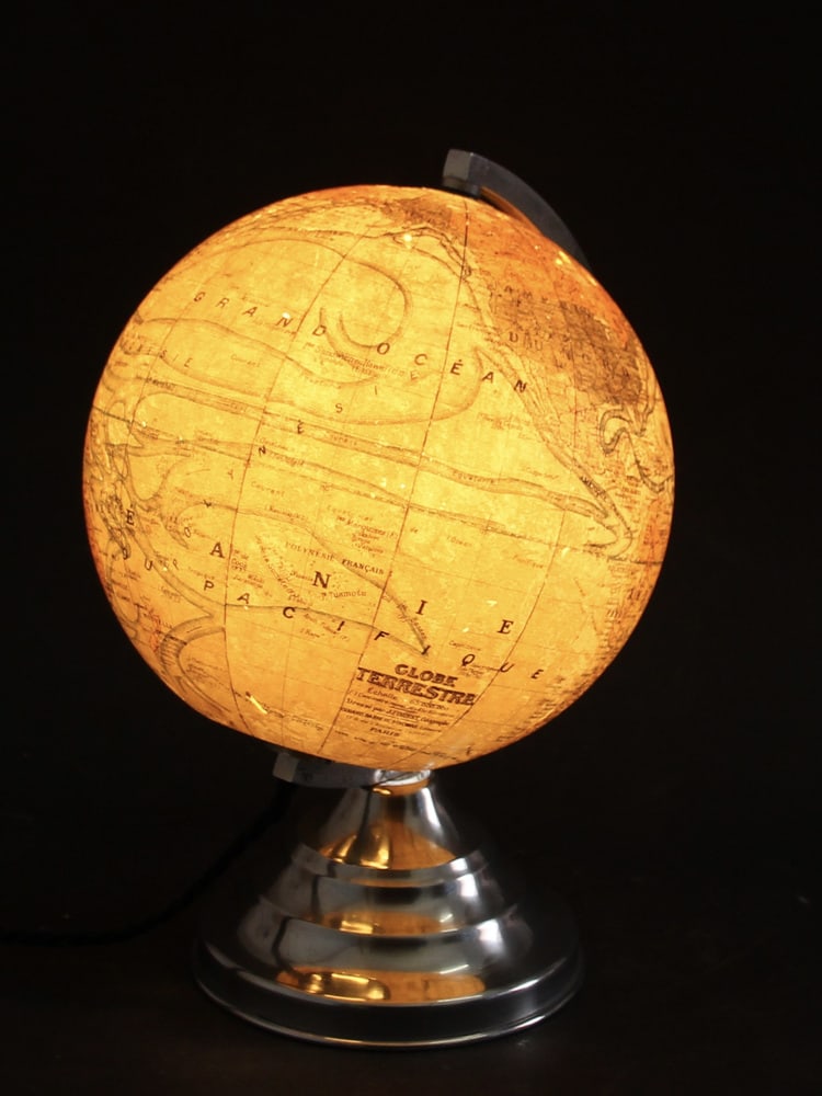French Illuminated Globe, 1940s - 11