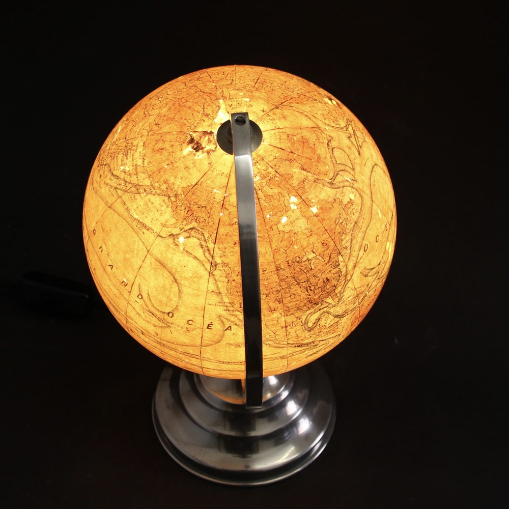 French Illuminated Globe, 1940s - 12