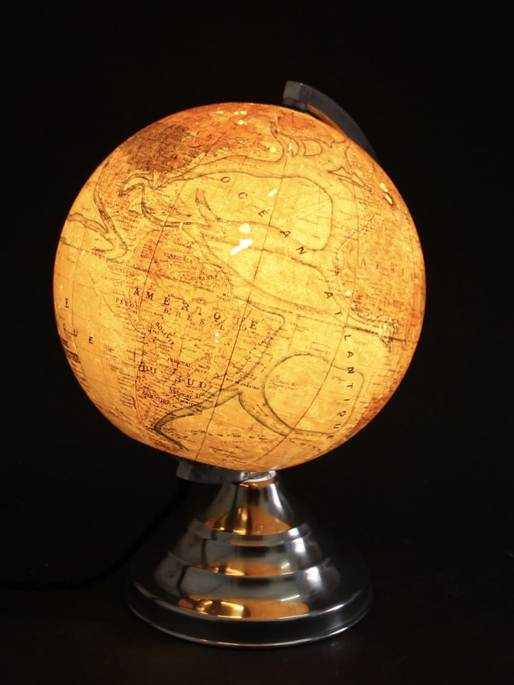 French Illuminated Globe, 1940s - 13