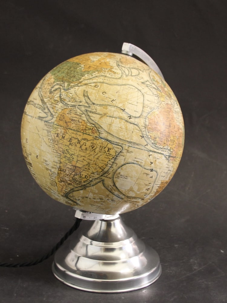 French Illuminated Globe, 1940s - 4