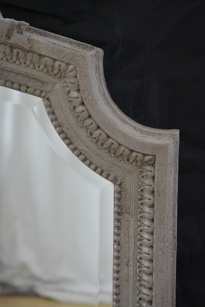 Antique French Painted Wall Mirror, 1900 - 20