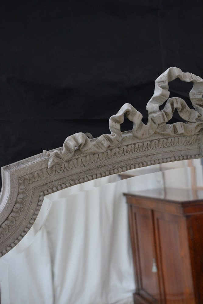 Antique French Painted Wall Mirror, 1900 - 9