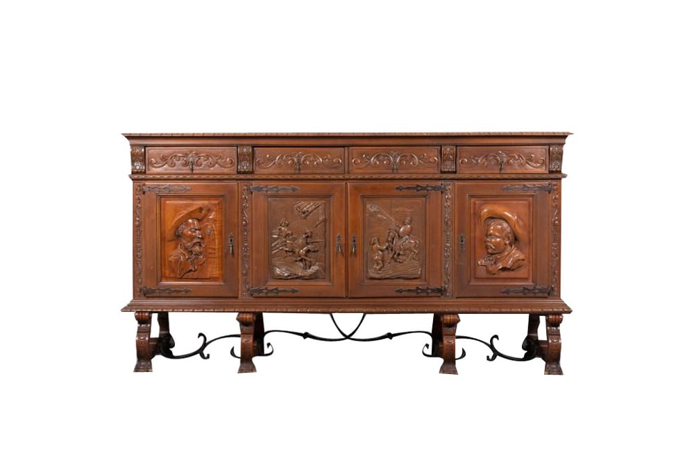 Carved Cabinet from Don Quixote, Spain, 1950s (1 of 12)