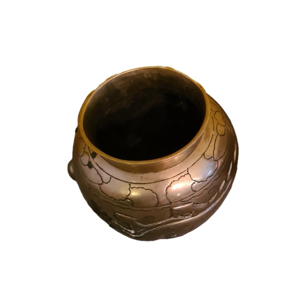 Asian Bronze Vase with Dragons, 1920s - 3