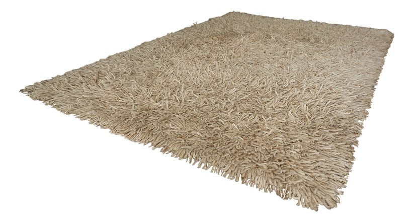 Vintage Rug from Desso, Netherlands, 1960s: Desso beige shaggy rug in pure virgin wool, Fortissimo quality, Netherlands, 1960/1970.This rug has received a professional cleaningDimensionsWidth 240Height 3 cmDepth 170 cm Country of Manufacture: