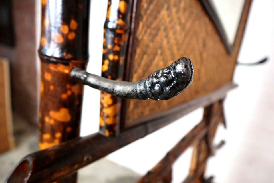 Antique Bamboo Hall Stand - 8