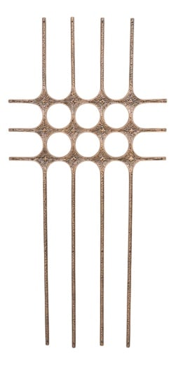 Casted Door Fixture Surface Relief, 1980s: Brutalist casted aluminium door fixture/surface decoration. It can also be used as spectacular wall art sculpture. Could be fixed vertically or horizontally. Condition Good, usage wearwidth: 90,5