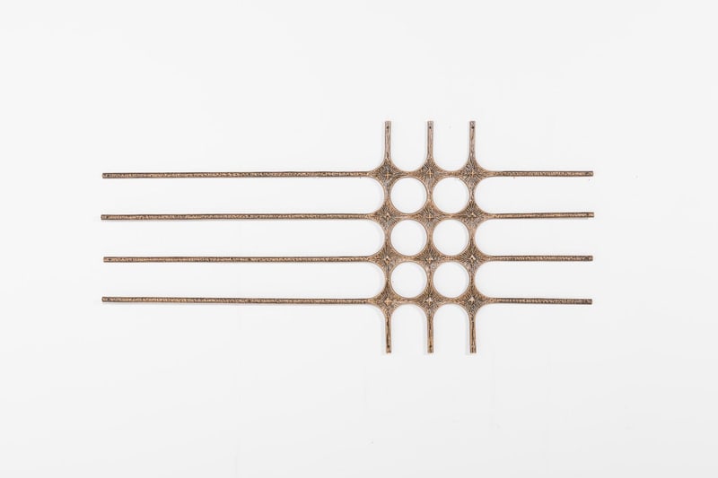 Casted Door Fixture Surface Relief, 1980s - 2