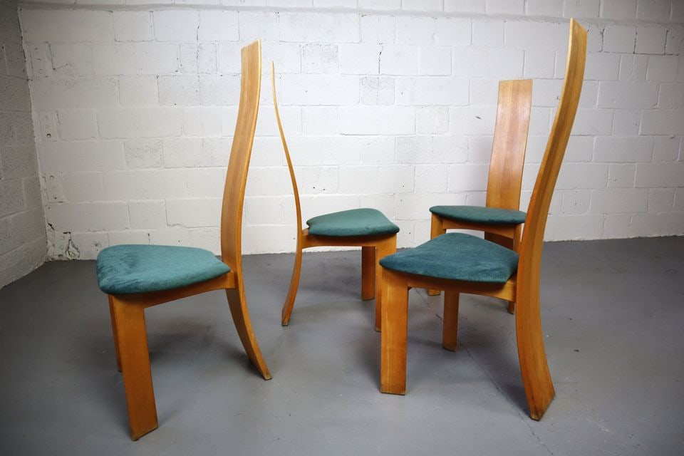 Danish Set of 4 Iris Chairs for Berghe - 7