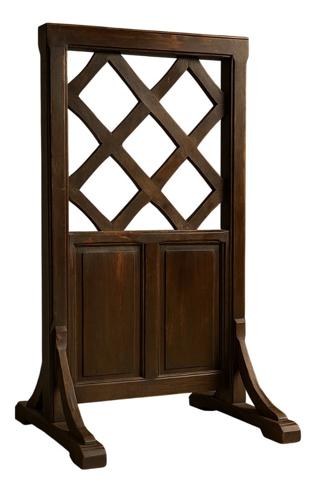 Gothic Revival Oak Chancel Screen, 1800s - 4
