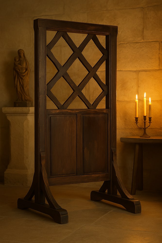 Gothic Revival Oak Chancel Screen, 1800s - 5