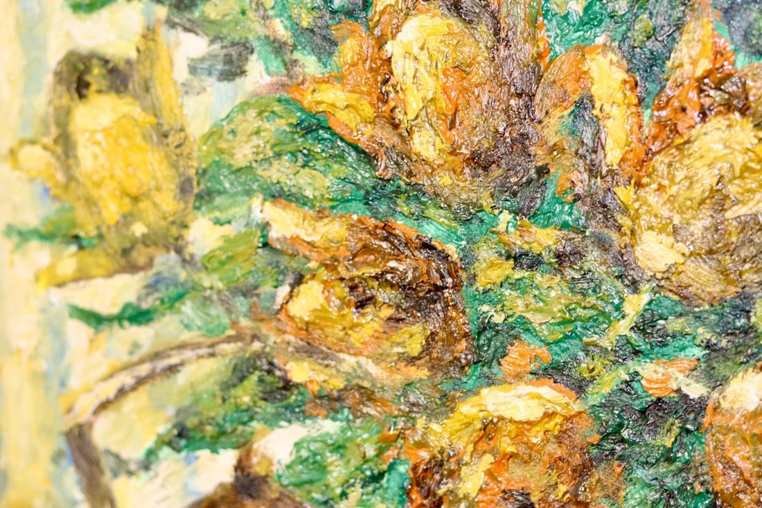 Lars Draabyek, Floral Still Life, 1950s, Oil - 4