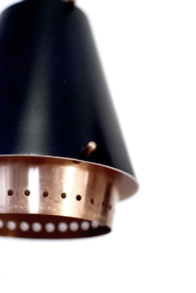 Vintage Norwegian Classic Copper Pendant Lamp, 1960s - 4