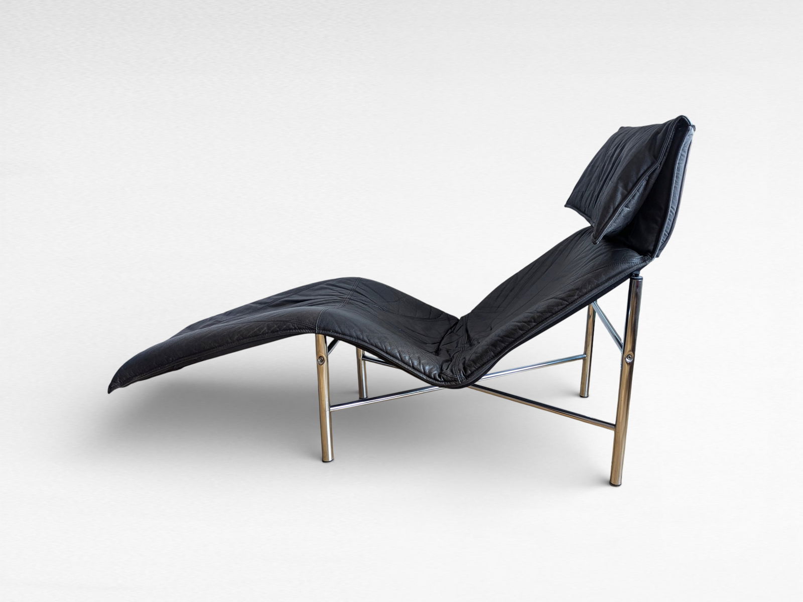 Leather Skye Lounge Chair by Tord Björklund, 1980s - 5