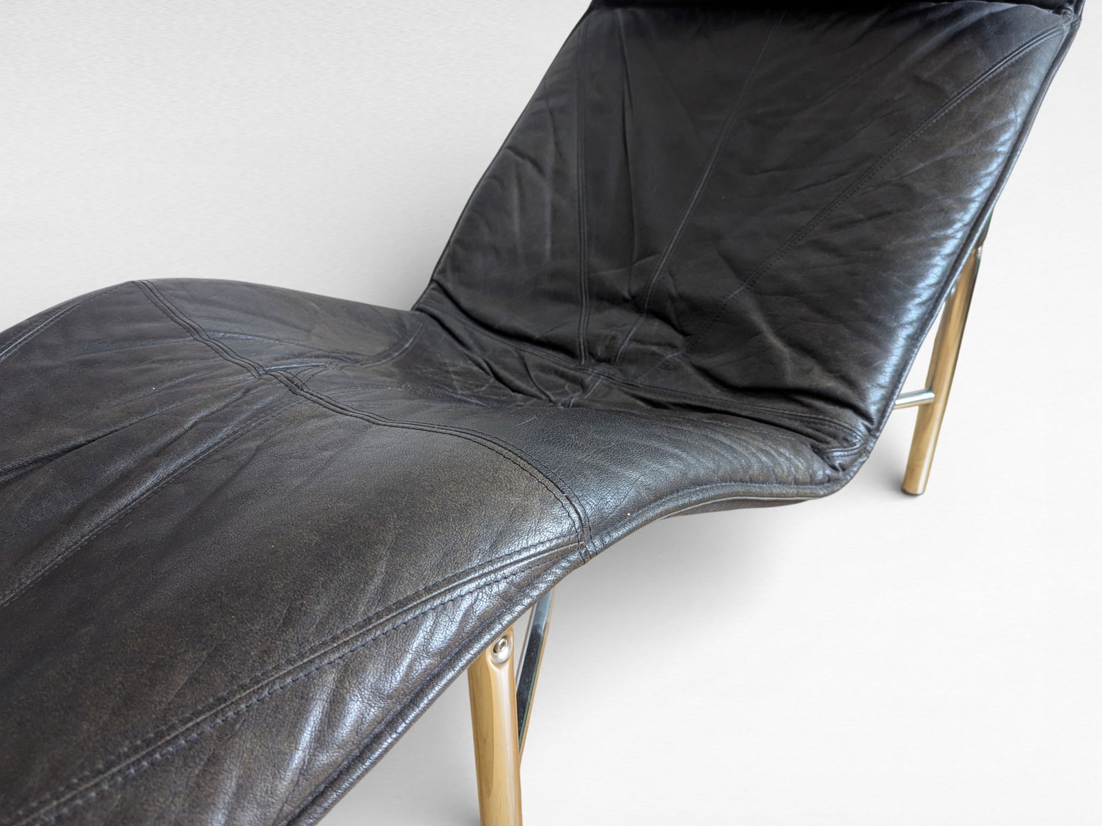 Leather Skye Lounge Chair by Tord Björklund, 1980s - 7