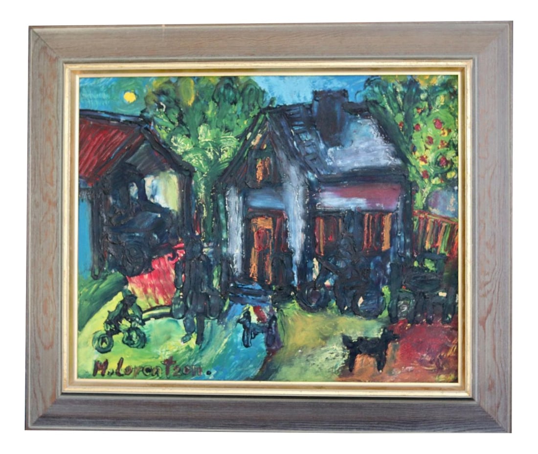 Monica Lorentzen, Home, 1960s, Oil on Panel, Framed (1 of 10)
