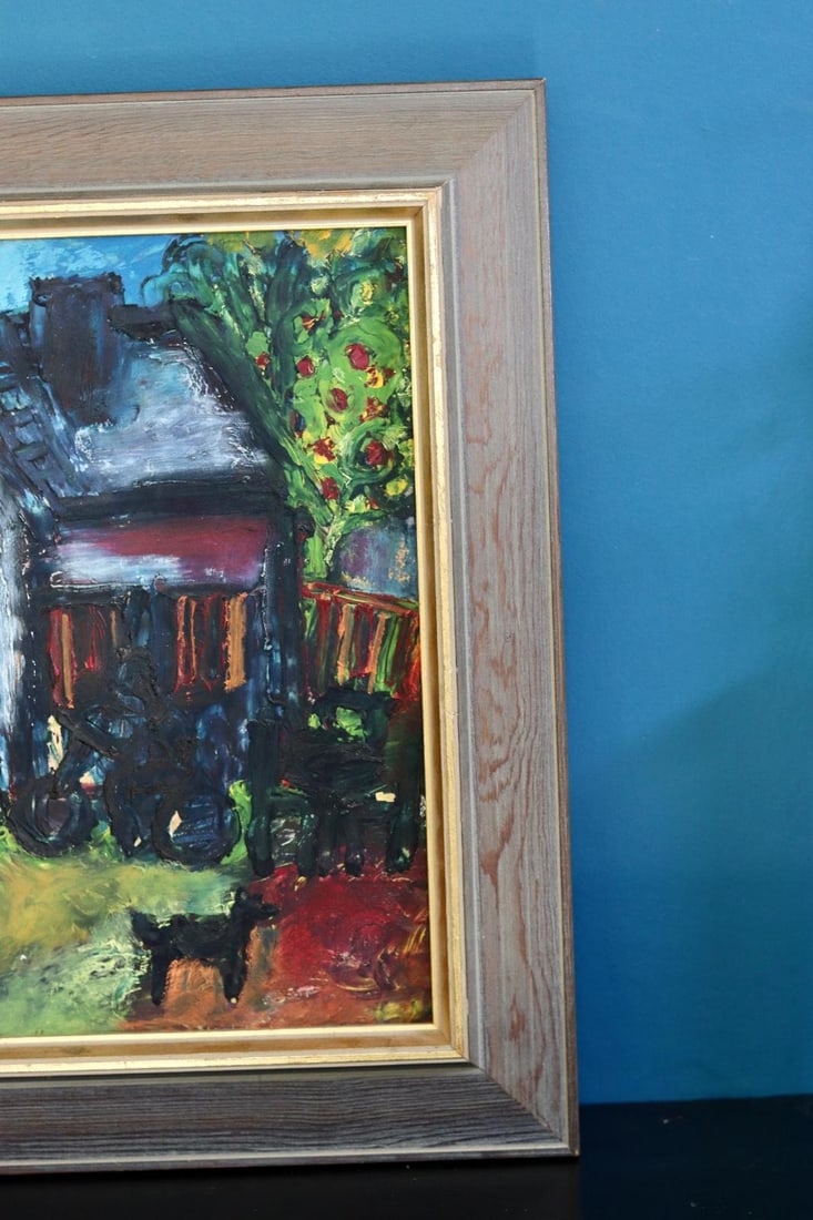 Monica Lorentzen, Home, 1960s, Oil on Panel, Framed - 6