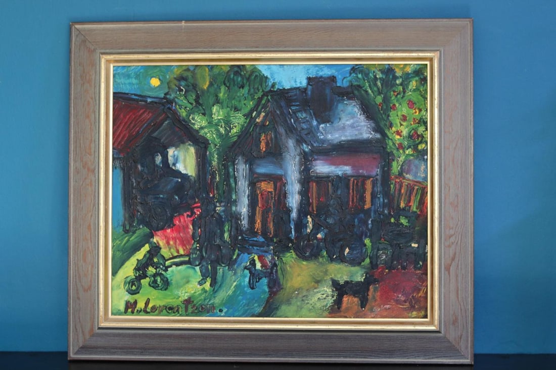 Monica Lorentzen, Home, 1960s, Oil on Panel, Framed - 7