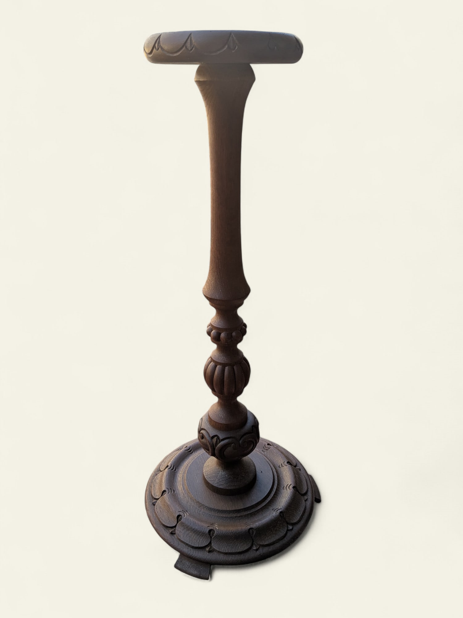 Vintage Flower Stand in Dark Wood, 1960s - 2