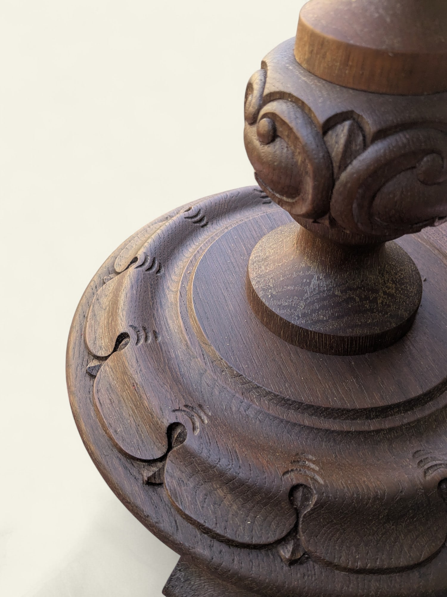 Vintage Flower Stand in Dark Wood, 1960s - 8