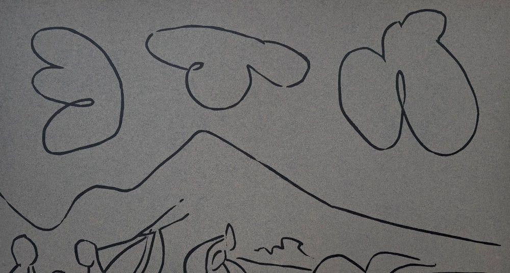 Picasso, Bacchanal with Mother and Child, Paper - 4