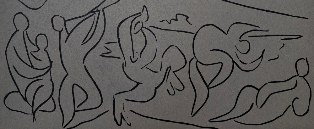 Picasso, Bacchanal with Mother and Child, Paper - 5