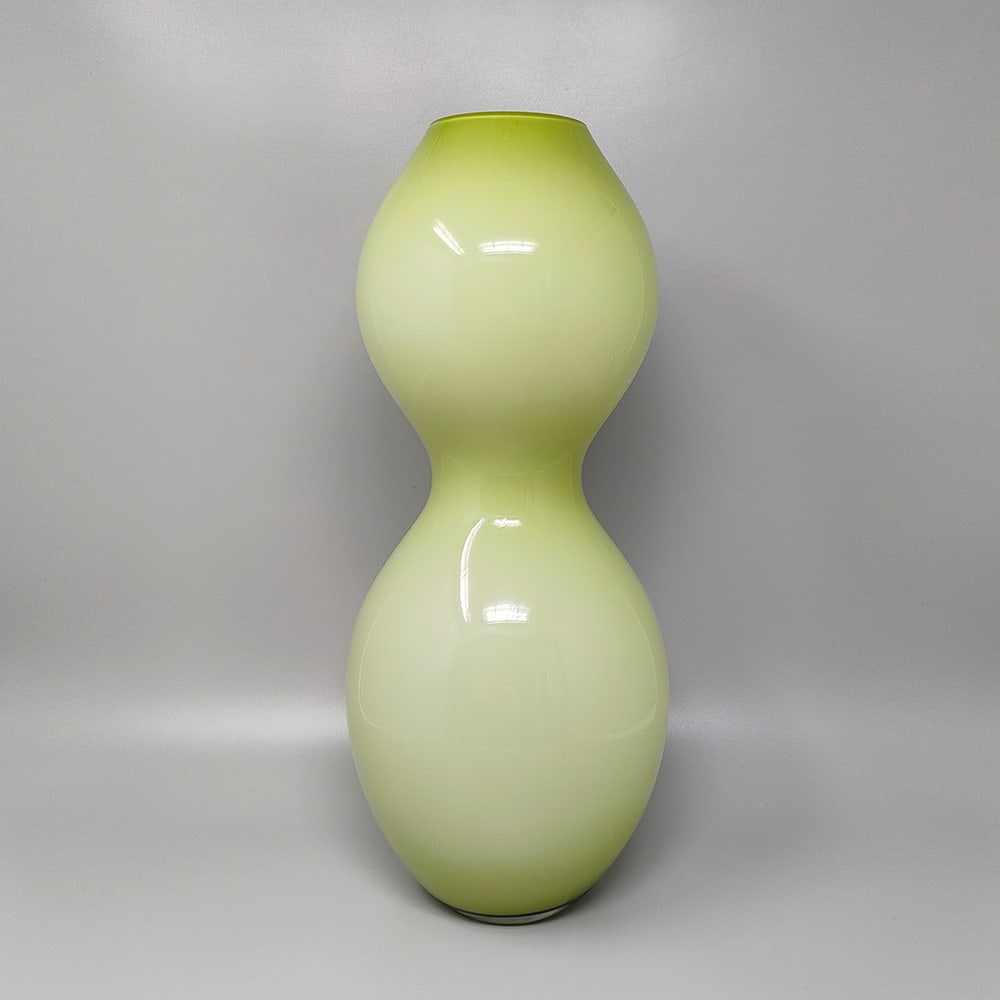 Space Age Green Vase in Murano Glass, 1970s - 2