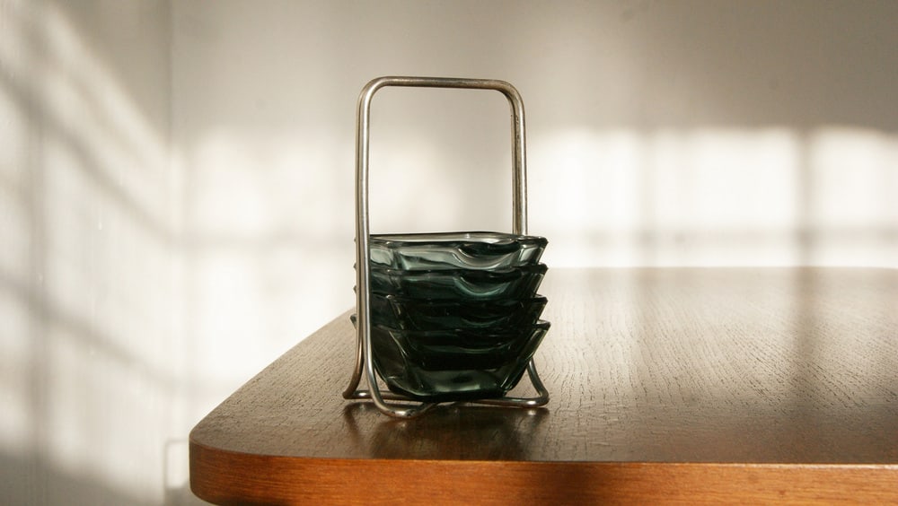 Tourmaline Glass Ashtray by Wilhelm Wagenfeld - 2