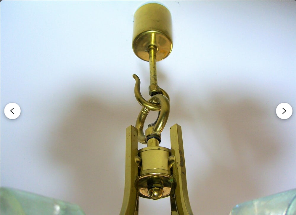 Brass Pendant Light by Simon & Schelle, 1960s - 5