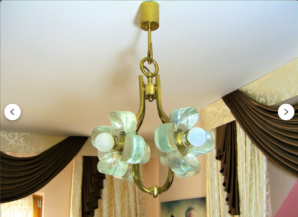 Brass Pendant Light by Simon & Schelle, 1960s - 8