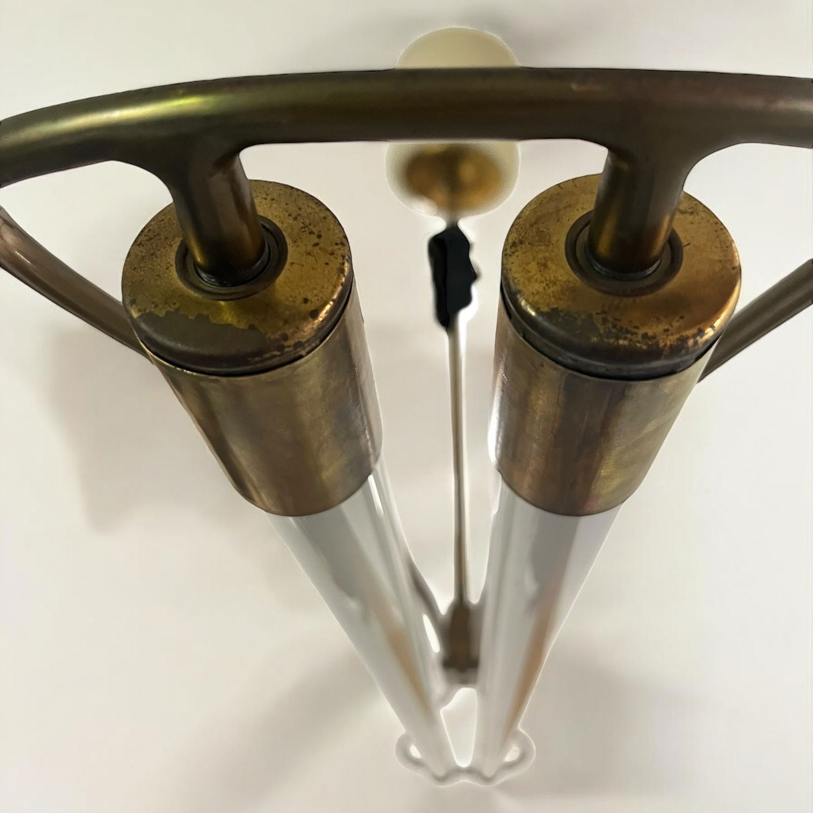 Brass Hanging Light by Kaiser & Co, 1930s - 2