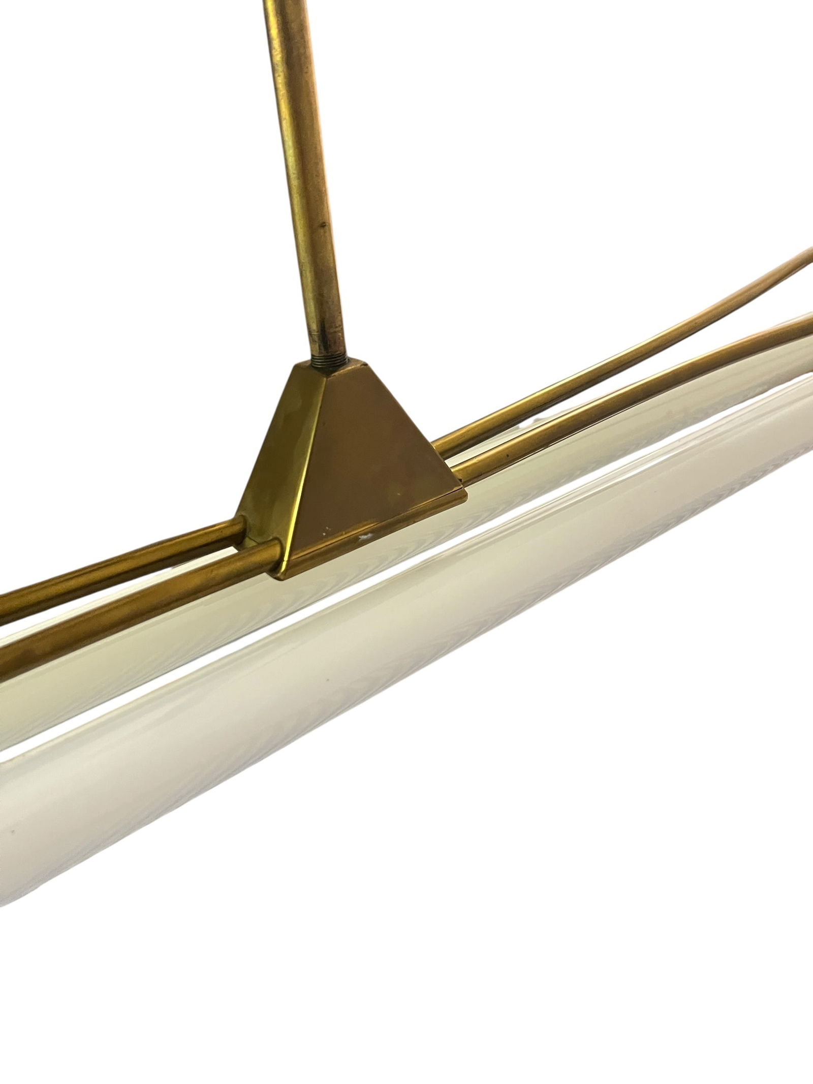 Brass Hanging Light by Kaiser & Co, 1930s - 4