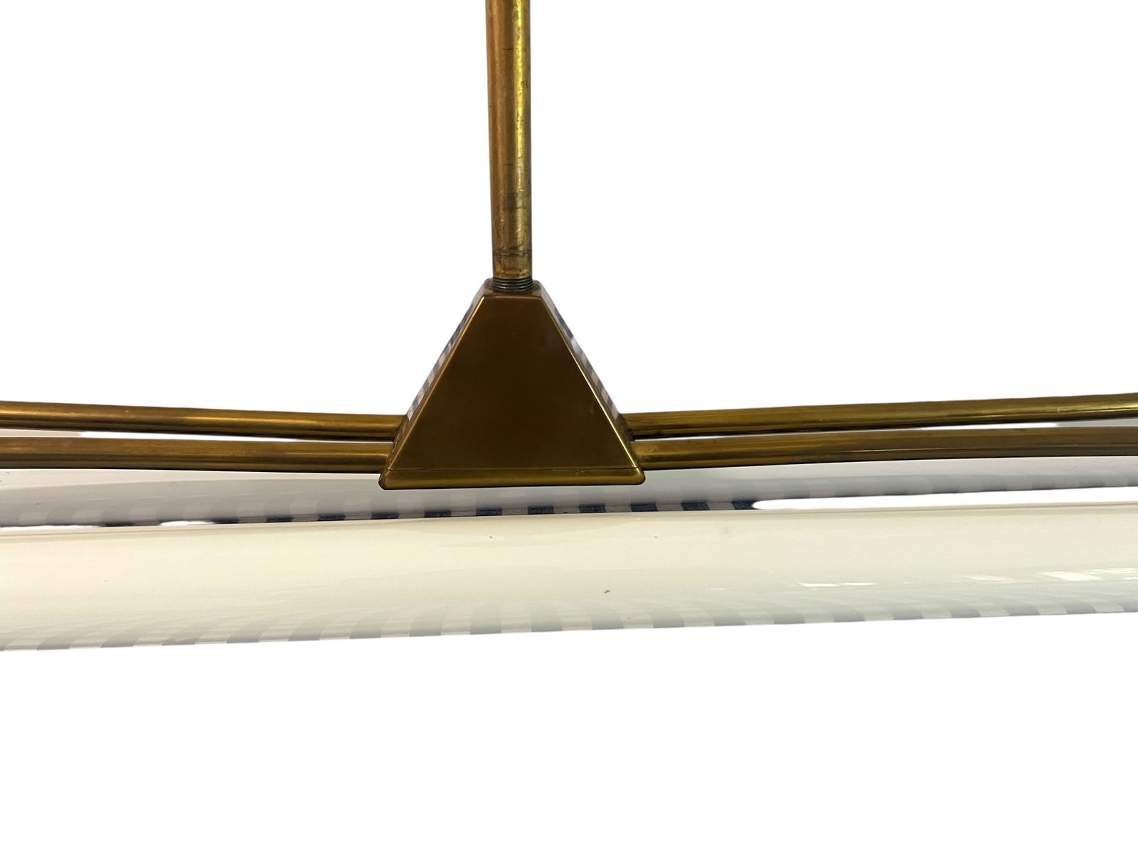 Brass Hanging Light by Kaiser & Co, 1930s - 7