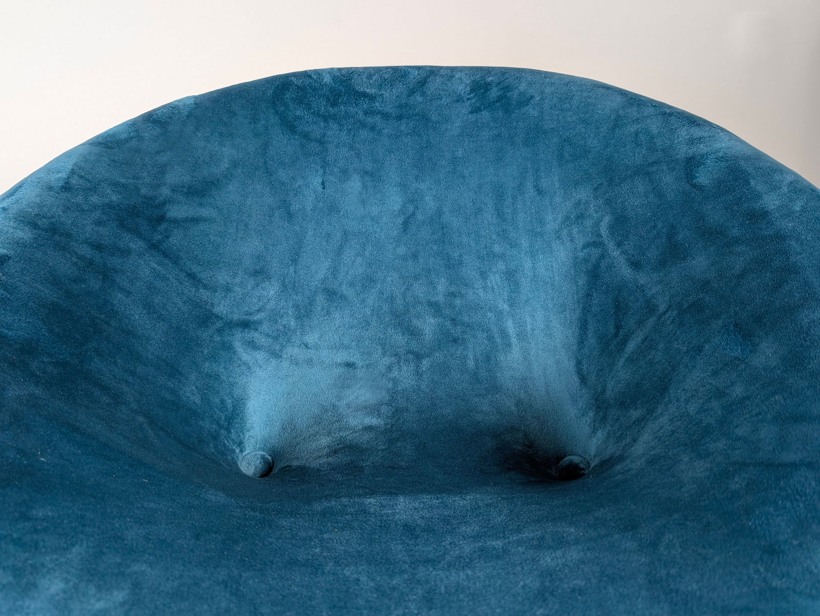 Chromed Metal and Blue Velvet Armchairs, Set of 2 - 8