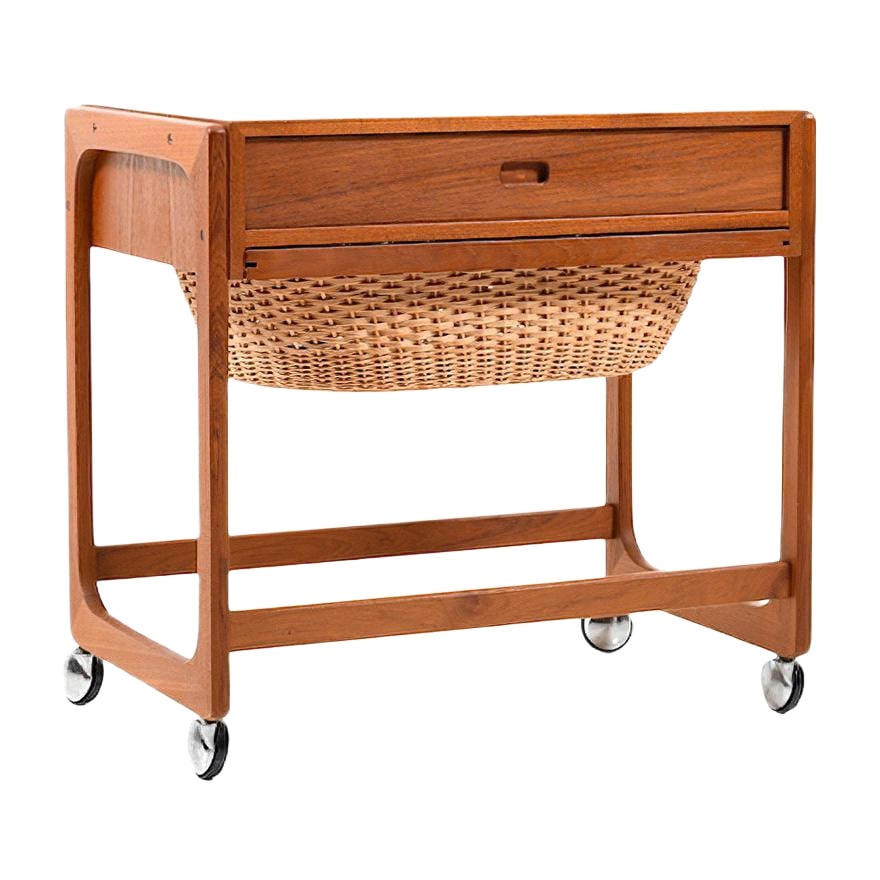 Danish Teak Sewing Table, 1960s (1 of 6)