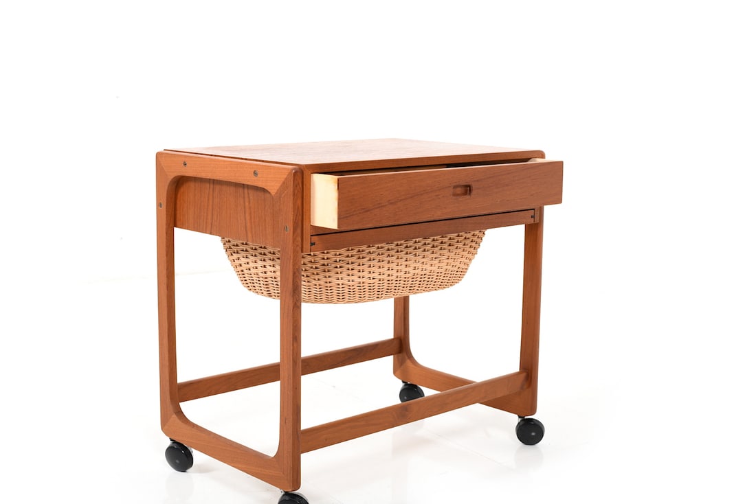 Danish Teak Sewing Table, 1960s - 6