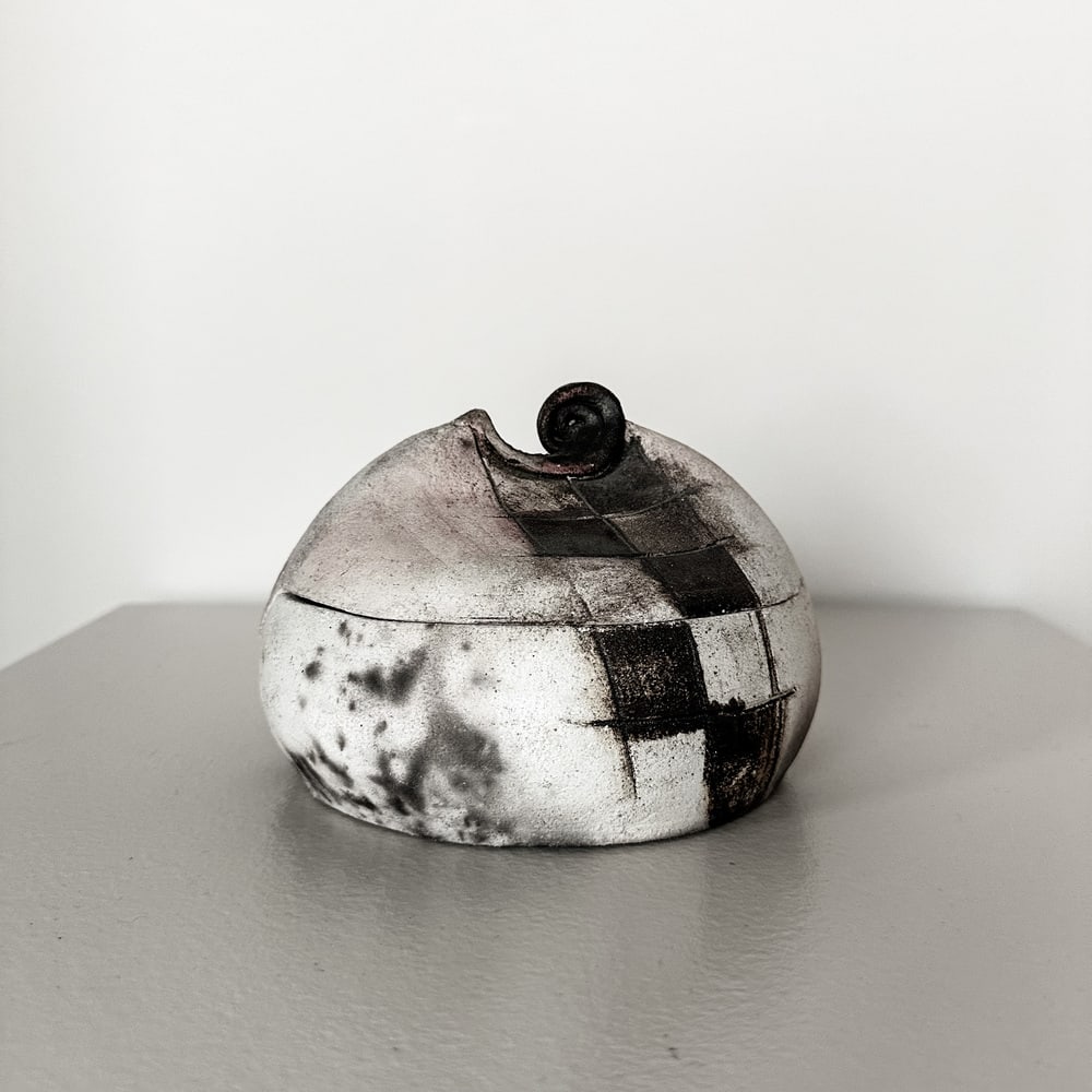 Vintage Raku Ceramic Bowl - 4