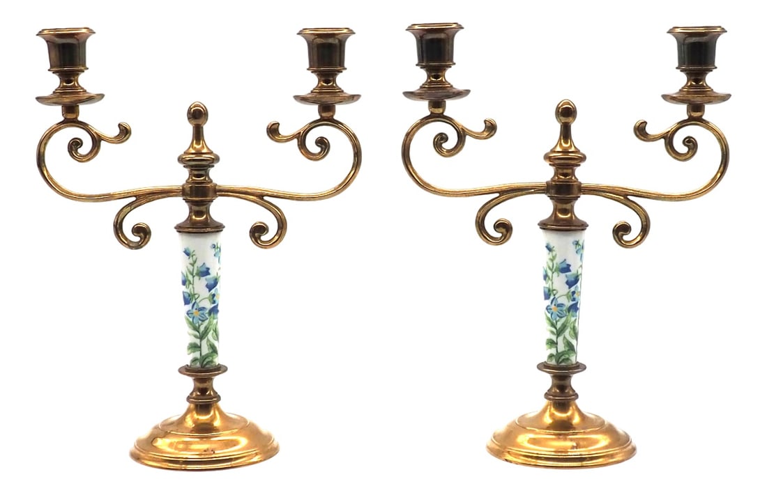 Porcelain Candleholders from Skultuna, Set of 2 (1 of 10)