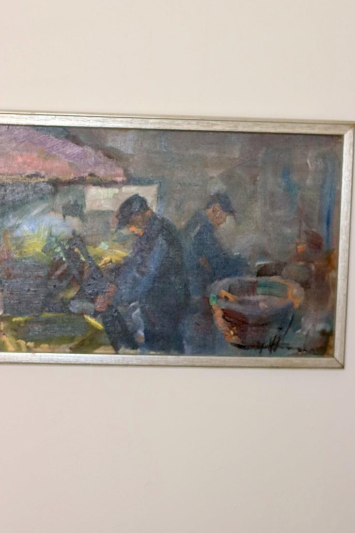 Uno Hubert Karlsson, Workers in Motion, Oil - 7