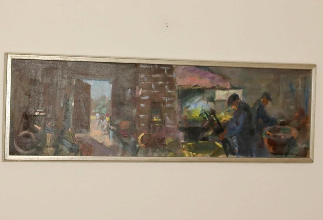 Uno Hubert Karlsson, Workers in Motion, Oil - 9