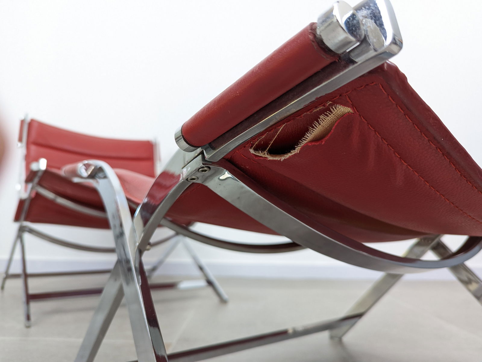 Armchairs and Ottomans, Italy 1980s, Set of 4 - 16