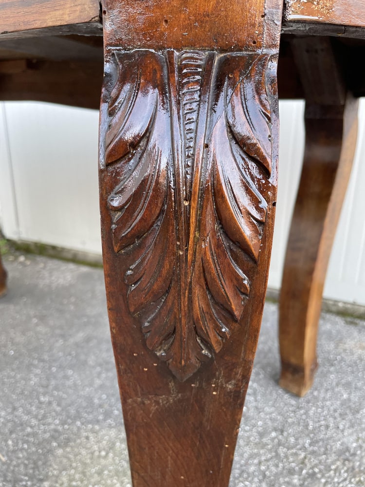 Early Walnut Dining Table, 1890s - 14