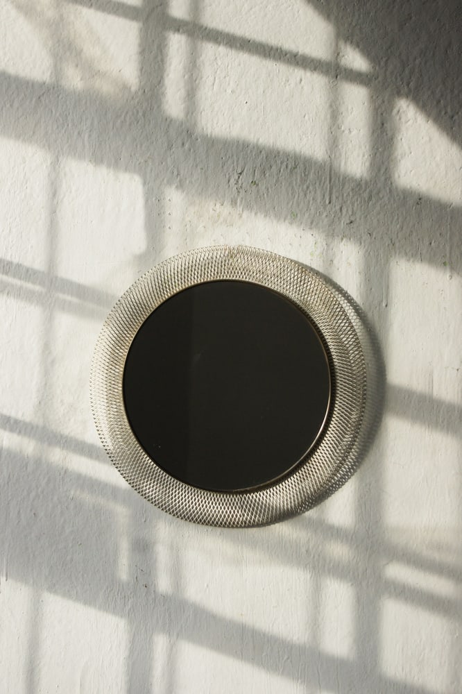 Brass Metal Mirror from V M Werkstätten, 1950s - 4