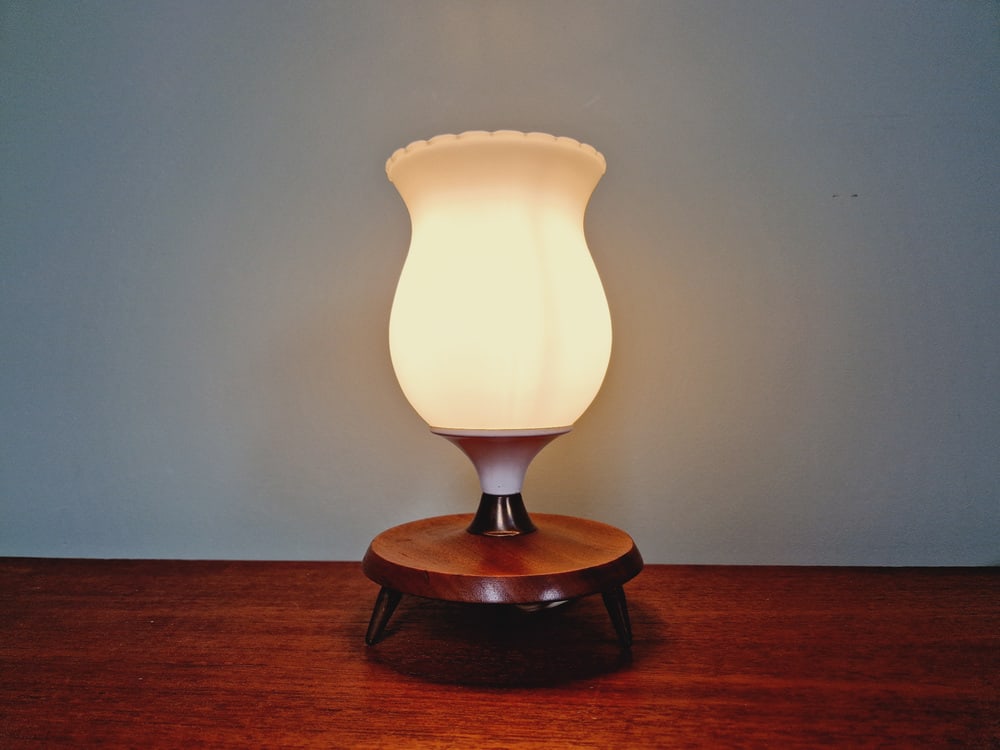 Opaline Glass Tripoid Table Lamp, 1960s - 2