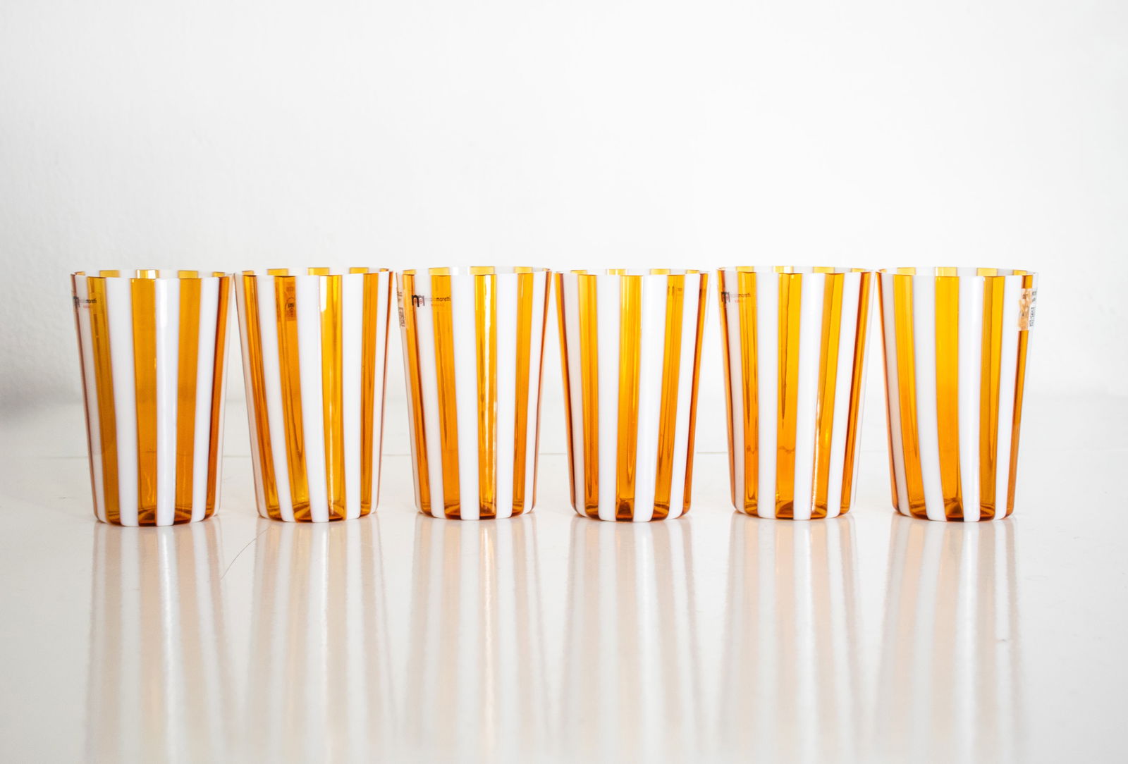 Glasses by Nicola & Alberto Moretti, Set of 6 - 7